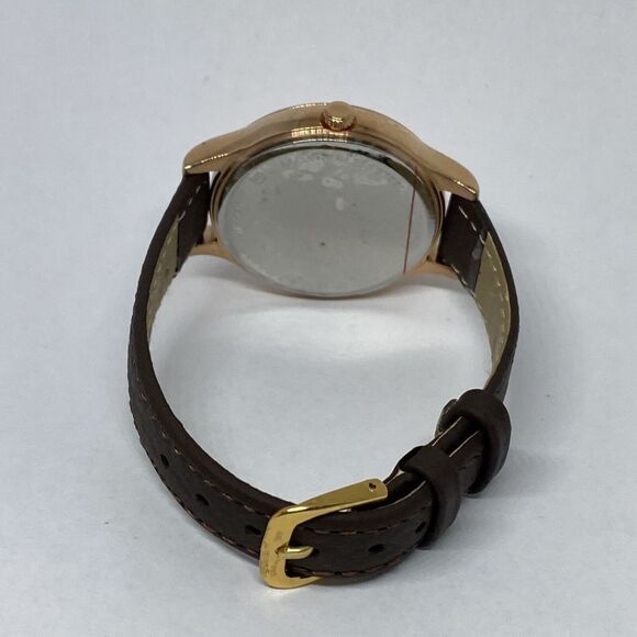 Fossil Laney BQ3392 Women's Brown Leather Analog Gold Dial Quartz Watch XR473 - Picture 10 of 12